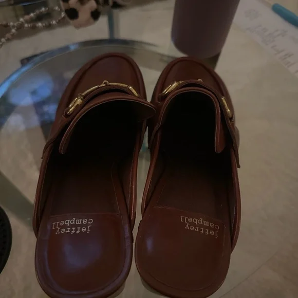 Jeffrey Campbell Beffany Clog In Cognac sz 7 - Picture 5 of 5